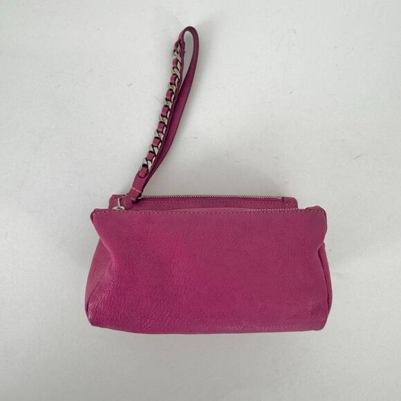 Givenchy Pandora Leather Wristlet Sugar Goatskin Fuchsia Hot Pink - Picture 5 of 15